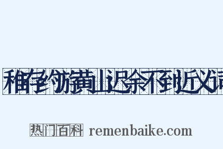稚存约游黄山迟余不到近义词是什么意思的图片